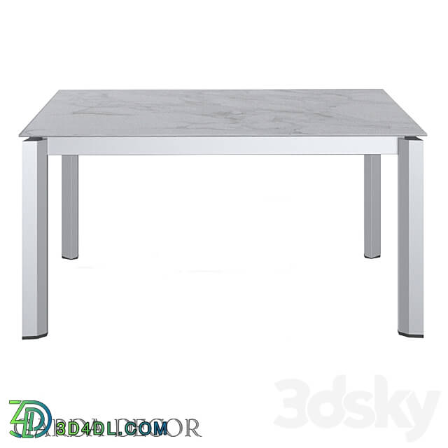 Table - Dining Table Ceramic White 83 Mc 1948 Dt Wh Garda Decor