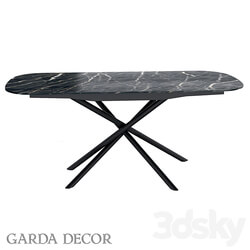 Table - DINING TABLE CERAMIC BLACK 83MC-1957DT BL Garda Decor 