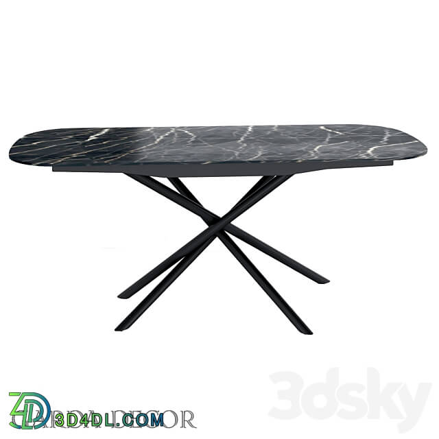 Table - DINING TABLE CERAMIC BLACK 83MC-1957DT BL Garda Decor