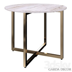 Table - Round Coffee Table _ARTIFICIAL MARBLE_ 30B-855-2X Garda Decor 