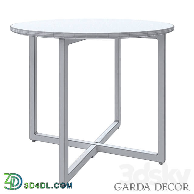 Table - Round Coffee Table _ARTIFICIAL MARBLE_ 30B-855-2X Garda Decor