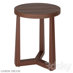 Table - ROUND COFFEE TABLE _WALNUT COLOR_ 40AD-ET016B Garda Decor 