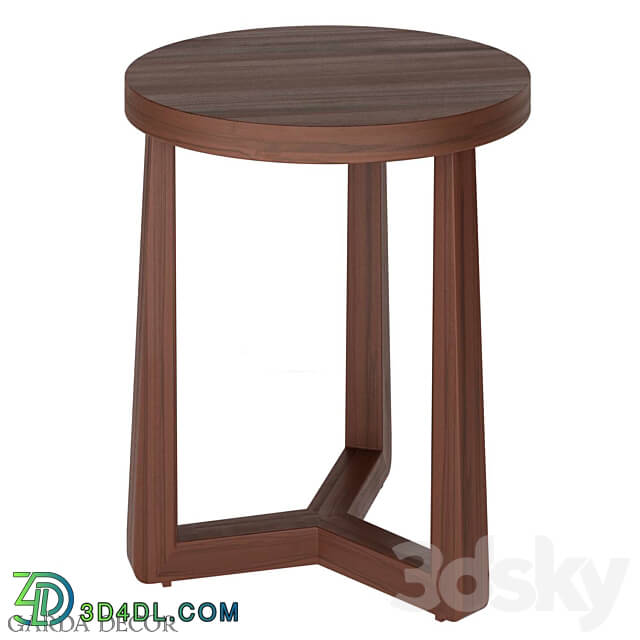 Table - ROUND COFFEE TABLE _WALNUT COLOR_ 40AD-ET016B Garda Decor