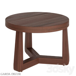 Table - Round Coffee Table _WALNUT COLOR_ 40AD-ET016C Garda Decor 