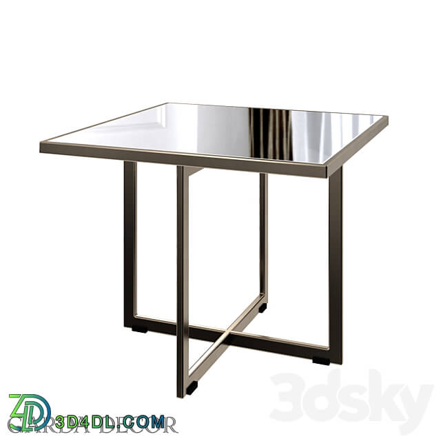 SQUARE COFFEE TABLE WITH MIRROR TOP KFG095 Garda Decor 3D Models 3DSKY