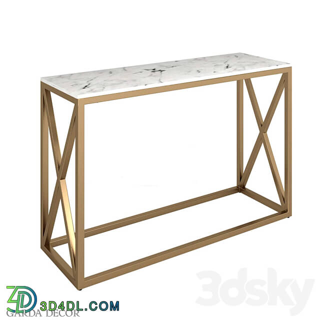 Console - Console Table _Artificial Marble_ 30B-848-2 Garda Decor