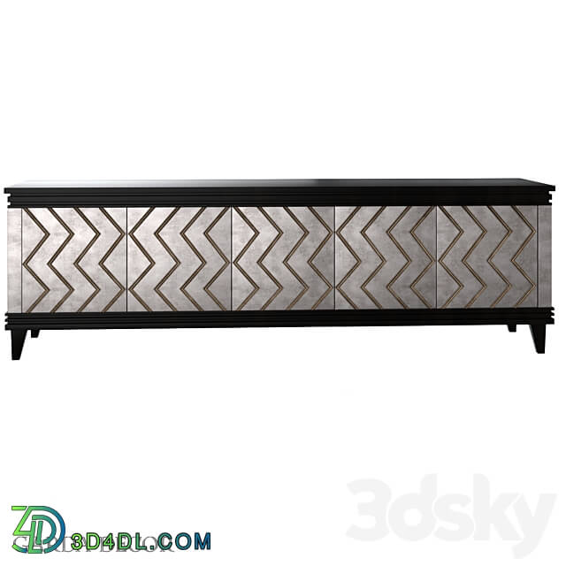 TV CABINET ART 1973 TV Garda Decor Sideboard Chest of drawer 3D Models 3DSKY