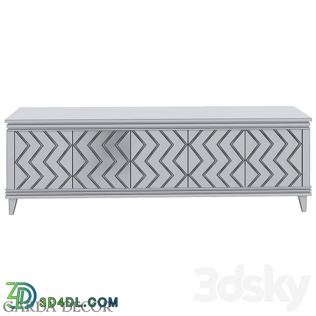 TV CABINET ART 1973 TV Garda Decor Sideboard Chest of drawer 3D Models 3DSKY