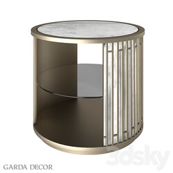 Sideboard _ Chest of drawer - Round Mirror Cabinet with Shelf KFG077 Garda Decor 
