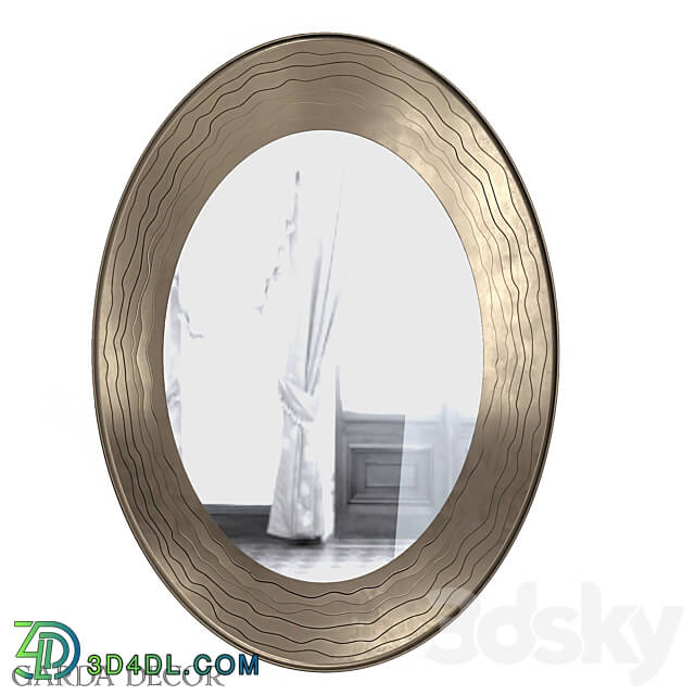 Mirror waves in The Frame Dark Silver 50SX 2080 Garda Decor 3D Models 3DSKY