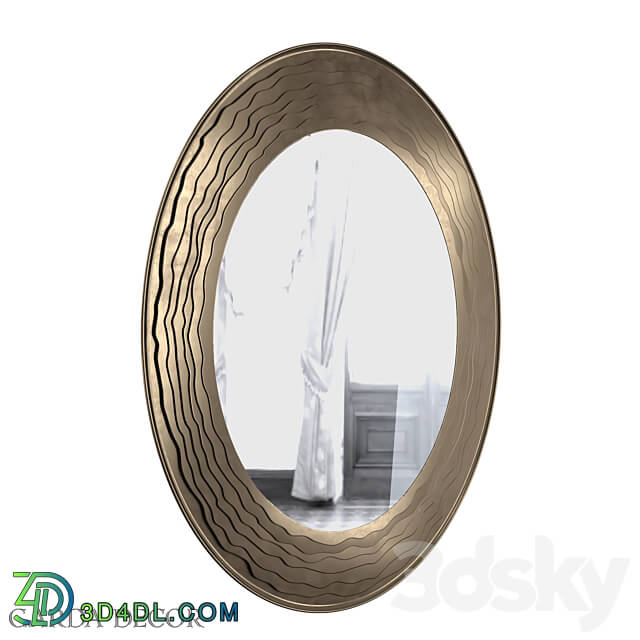 Mirror waves in The Frame Dark Silver 50SX 2080 Garda Decor 3D Models 3DSKY