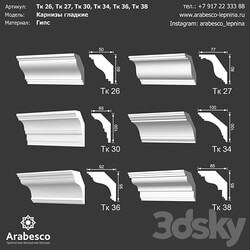 Decorative plaster - Smooth eaves Tk 26_ Tk 27_ Tk 30_ Tk 34_ Tk 36_ Tk 38 OM 