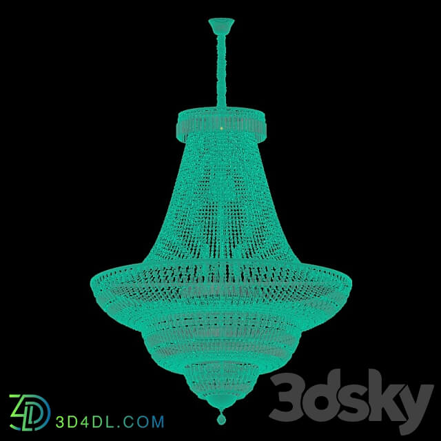 Pendant light - 340011536 Chandelier CHIARO Diana