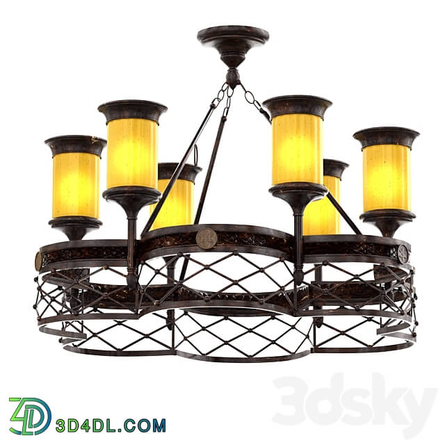 382010206 Chandelier CHIARO Ivanhoe Pendant light 3D Models 3DSKY