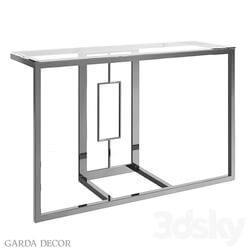 CONSOLE CLEAR GLASS CHROME 47ED ET162BL Garda Decor 3D Models 3DSKY 