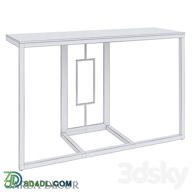 CONSOLE CLEAR GLASS CHROME 47ED ET162BL Garda Decor 3D Models 3DSKY