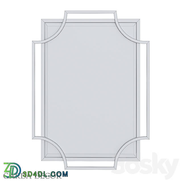 Mirror - RECTANGULAR MIRROR IN CHROME COLOR KFE1150 _ 1 Garda Decor