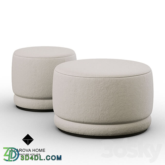 OM Pouf Azarova Home poof D500 3D Models 3DSKY