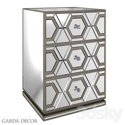 Sideboard _ Chest of drawer - Mirror Table with Drawers KFG044 Garda Decor 