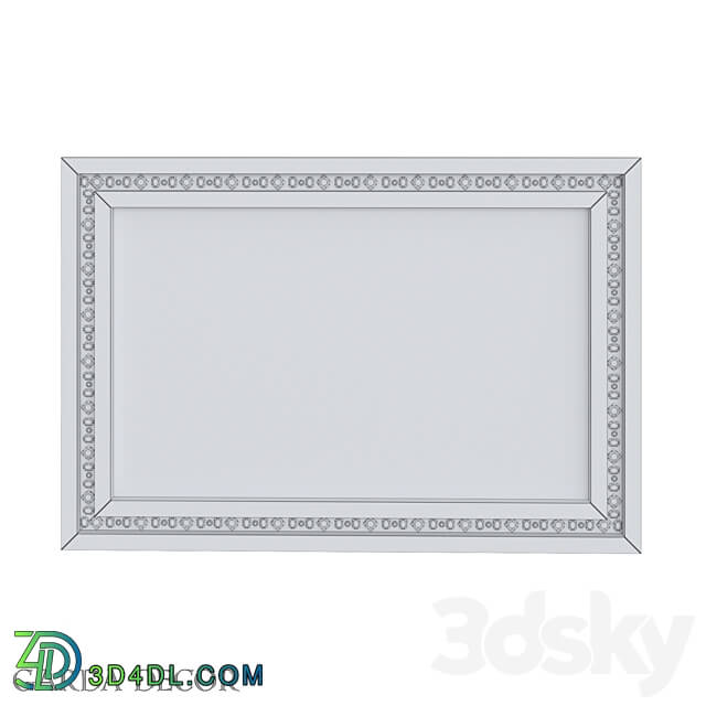 Rectangular Decorative Mirror 50SX 1823 1 Garda Decor 3D Models 3DSKY