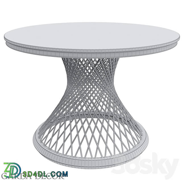 Dining Table Round Artificial Marble GOLD 76AR DT805 Garda Decor 3D Models 3DSKY