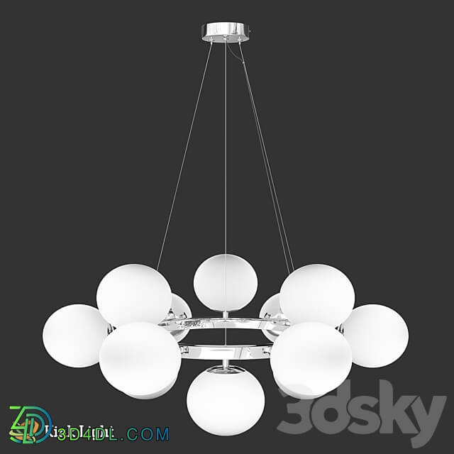 Chandelier Sida chrome 07508 12A 02 Pendant light 3D Models 3DSKY