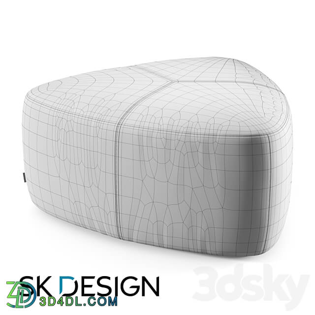 Lull Medium pouf 3D Models 3DSKY