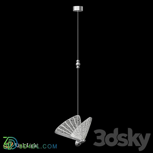 Pendant Butterfly gold 08444 1A 02 08444 1B 02 Pendant light 3D Models 3DSKY