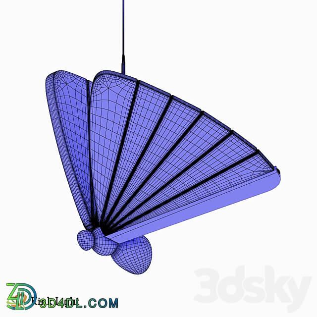 Pendant Butterfly gold 08444 1A 02 08444 1B 02 Pendant light 3D Models 3DSKY