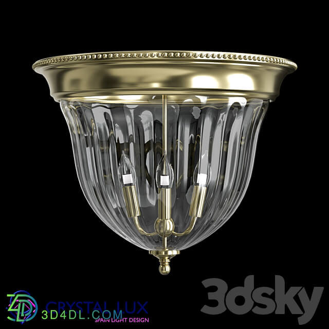 Ceiling lamp - Jugo PL4 Bronze _ Transparente