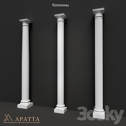 Decorative plaster - Columns 025-027 