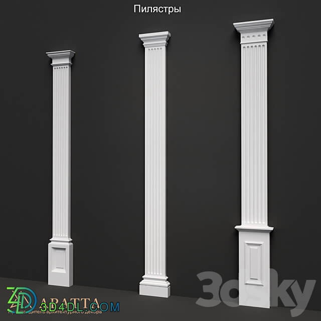 Pilasters 004 006 3D Models 3DSKY