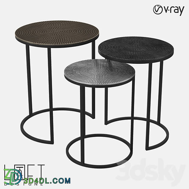 Coffee table set LoftDesigne 6024 model 3D Models 3DSKY