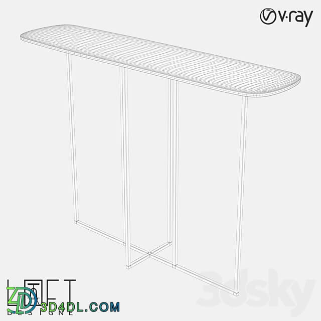 LoftDesigne 6027 model table Table 3D Models 3DSKY