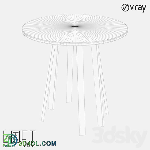 Coffee table LoftDesigne 6113 model 3D Models 3DSKY