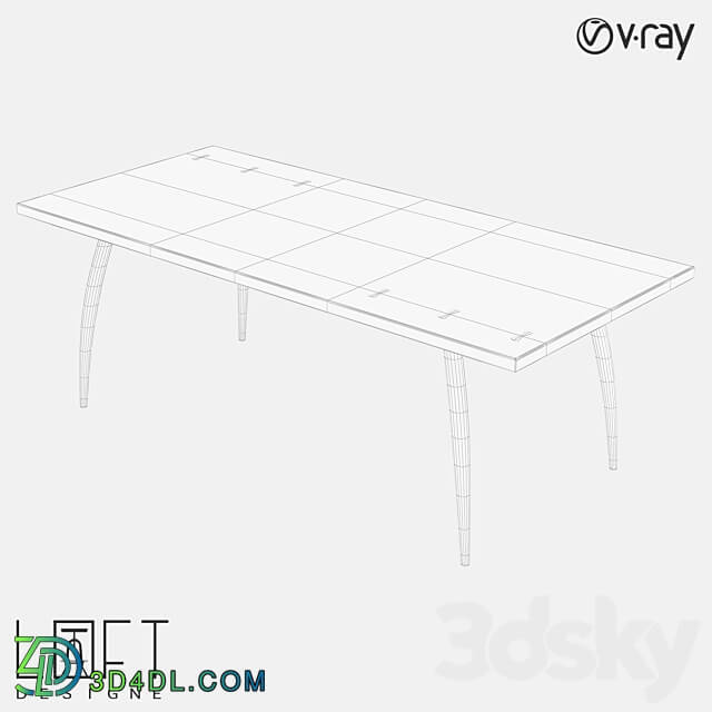 Dining table LoftDesigne 6700 model 3D Models 3DSKY