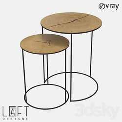 Coffee table set LoftDesigne 60177 model 3D Models 3DSKY 