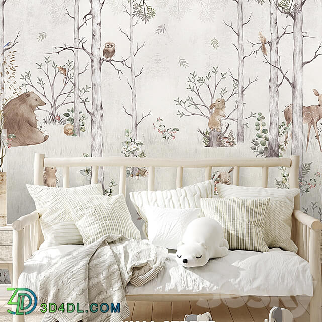 Wall covering - Designer wallpaper WOODY pack 1