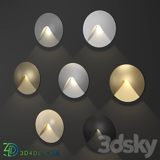 Integrator IT 750 Round LED Staircase LED Wall Light 3D Models 3DSKY