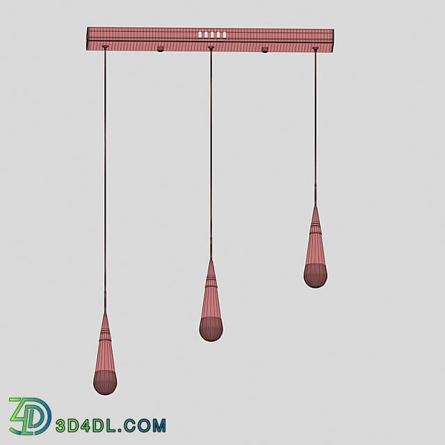 Pendant Gutta gold 07861 3AS 33 OM Pendant light 3D Models 3DSKY