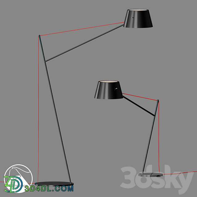 LampsShop.com T6077 Floor Lamp Tension 3D Models 3DSKY