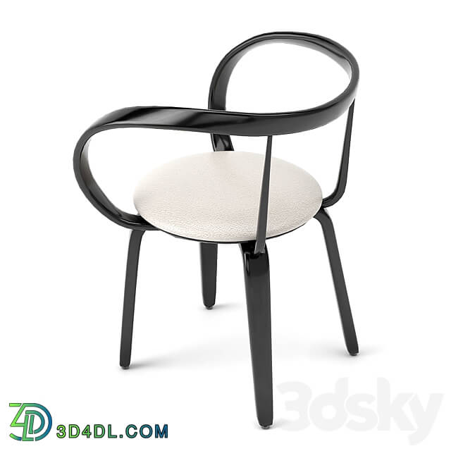 group with chairs apriori L round table OM Table Chair 3D Models 3DSKY