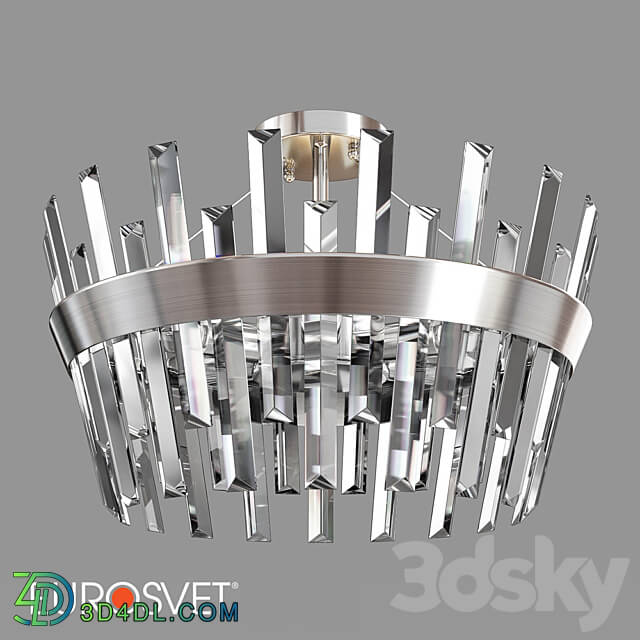 OM Ceiling chandelier with crystal Eurosvet 10111 5 Steccato Ceiling lamp 3D Models 3DSKY