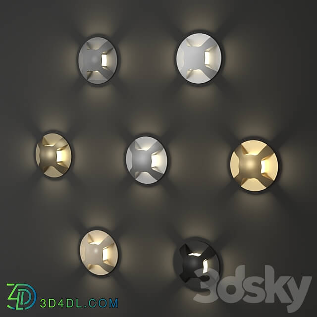 Spot light - Round LED staircase wall light Integrator IT-756