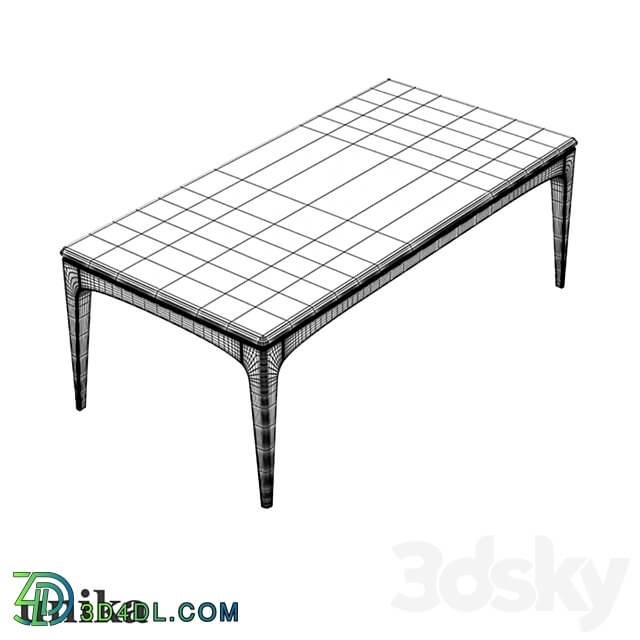 Table - Tynd coffee table high rectangular