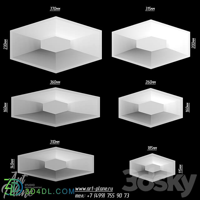 3D panel Meteorites 3D Models 3DSKY