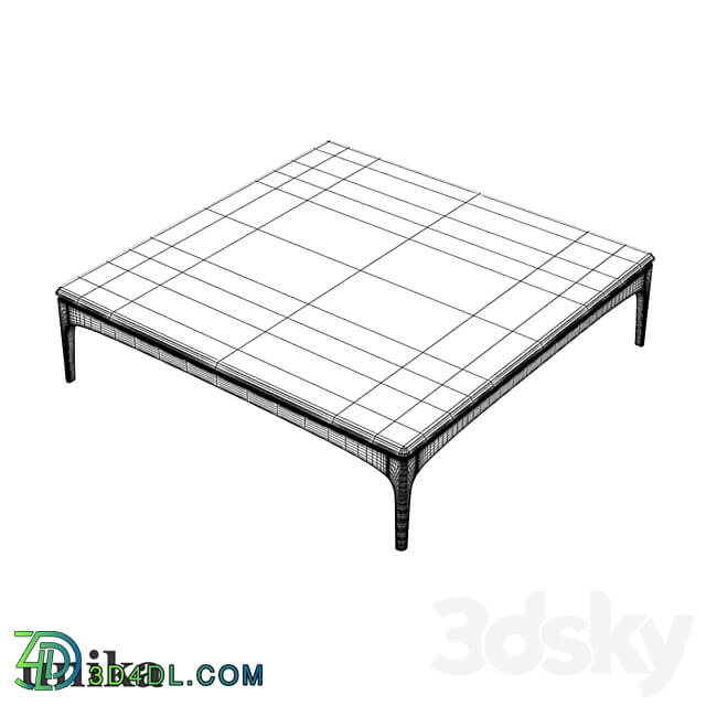 Table - Coffee table Tynd low square