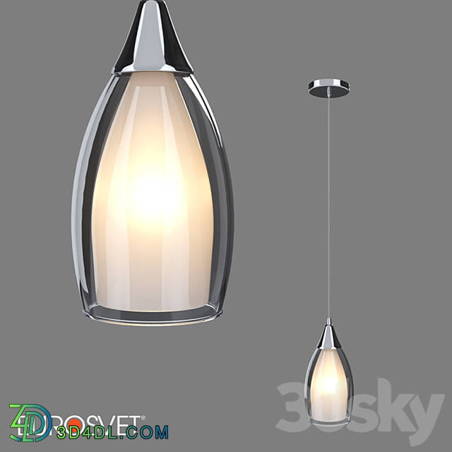 OM Pendant lamp with glass shade Eurosvet 50085 1 black pearl Cosmic Pendant light 3D Models 3DSKY