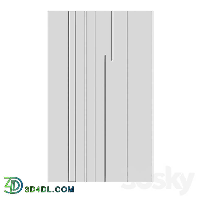 STORE 54 Wall panels Delirium 3D Models 3DSKY