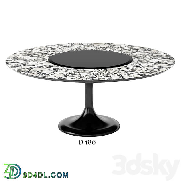 Table - round table apriori T _marble_ 120_140_160_180 OM